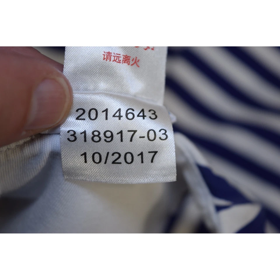 Jacadi Paris 无袖航海条纹连衣裙蓝色白色女孩 10 140 — 第 4/4 张图片