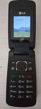 LG 420G TracFone Wireless Cellular Black Flip Phone - Works Great