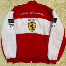 Ferrari F1 Racing Jacket Schumacher 2001 XXL Red White Japan Rare used