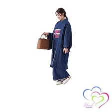 Denim Haori Women's Jacket - Washable Long Haori Free Size Ready-Made Unlined
