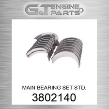 3802140 Main Bearing Set Std. Fits Cummins New Aftermarket