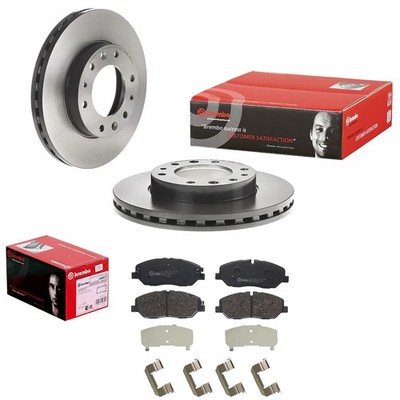 brembo BREMSSCHEIBEN 299mm + BELÄGE VORNE passend für HYUNDAI H350 Kasten Bus