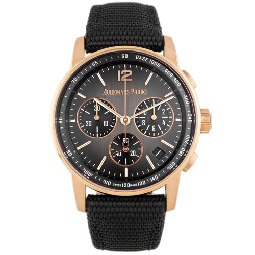 Audemars Piguet Code 11.59 Chronograph Rose Gold Ceramic Gray Dial 41mm 26393NR