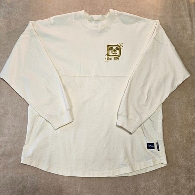 Women's Disney Cream Gold Spirit Jersey Pixie Dust Medium 100% Cotton