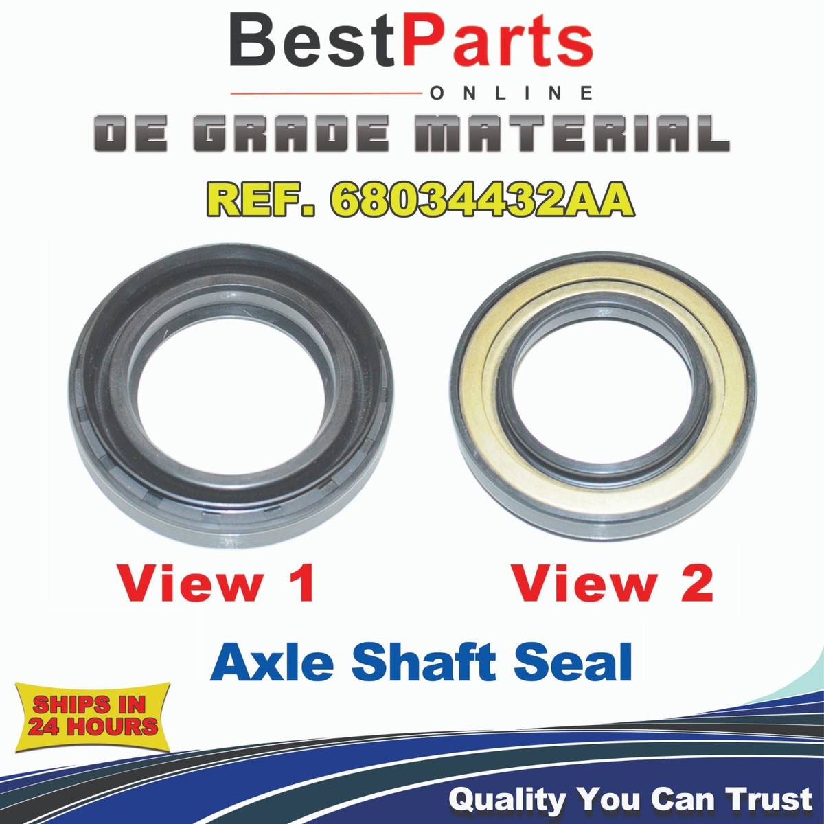 Axle Shaft Seal 2008-2019 Dodge Ram Magna Front Axle Ref. 711046