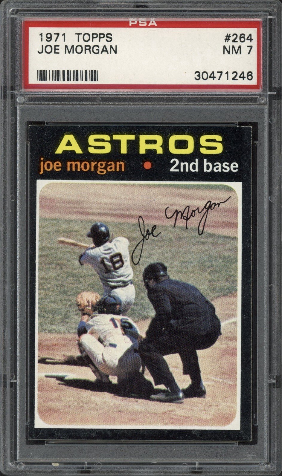 1971 Topps Joe Morgan #264 PSA 7 Near Mint HOF Houston Astros