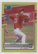 2020 Donruss Optic Rated Rookies Retail Lime Green Prizm Kwang-Hyun Kim #94 2l4
