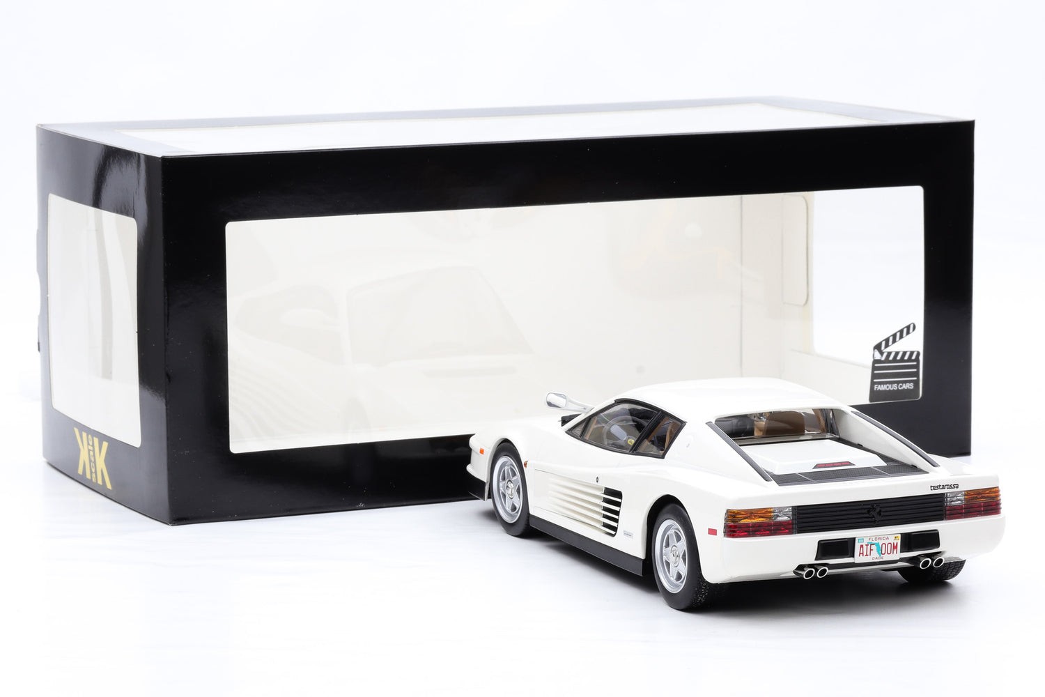 KK-Scale 1:18 Ferrari Testarossa Monospecchio US 1984 Blanc