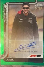 Esteban Ocon Green Parallel Autograph 24/99 CAC-OCO