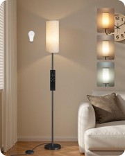 64.4 Dimmable Floor Lamp for Living Room with Remote and Foot Switch, Modern...