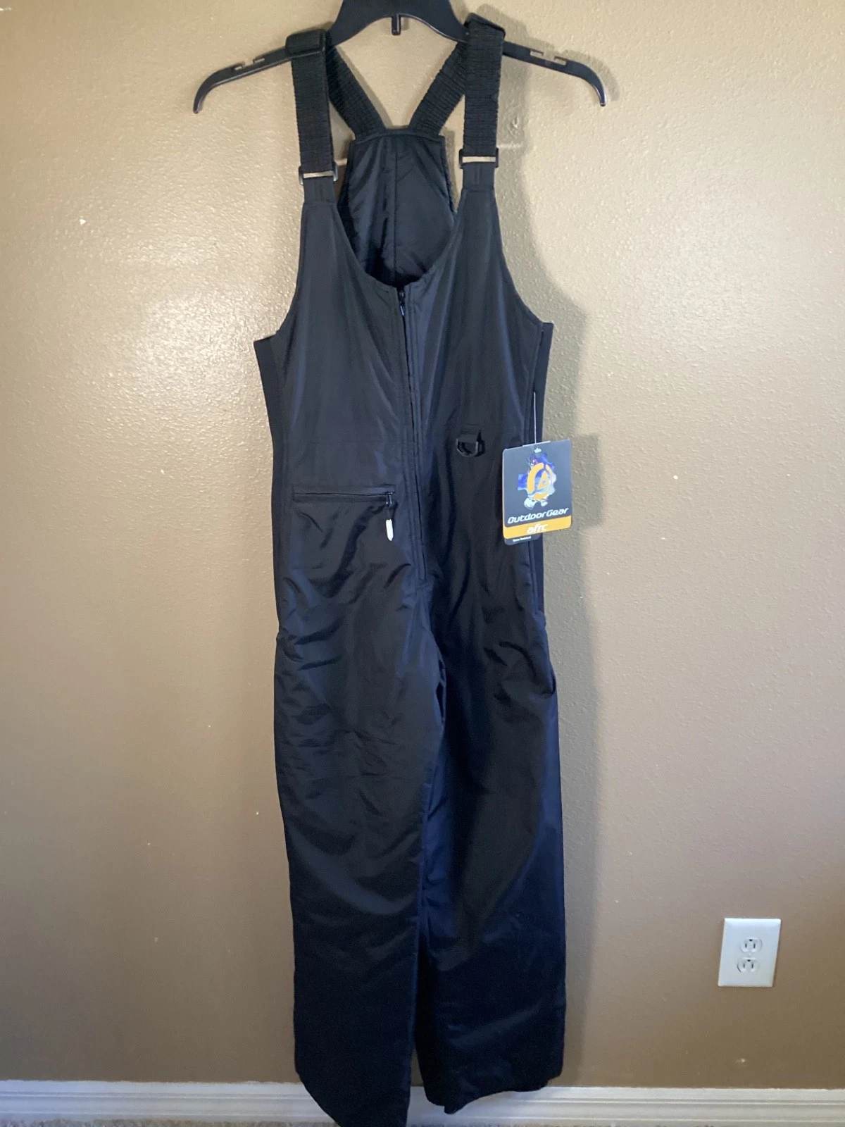 AFRC Outdoor Gear Solar Ski Bibs Water Resistant Black Womens Size 10