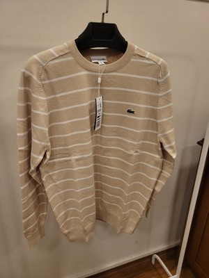Lacoste Pullover Streifen Logo Krokodil Neu mit Etikett ungetragen (M-L)