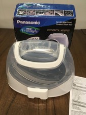 Panasonic NI-WL600 Cordless Steam/Dry Iron, 1500W Wide Stainless Steel White