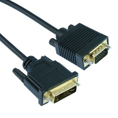 5m VGA Plug to DVI-A Male plug Adapter Cable Lead