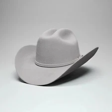 Texana 50X Estilo Julion (50% Wool 50% Buffalo Fur) Western Cowboy Hat - Silver