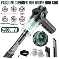 29,000Pa Mini Wireless Vacuum Cleaner – 120W Strong Suction