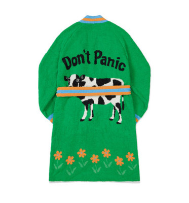 Wiggle Wiggle Don't Panic G Lounge Long Bathrobe Night Fluffy Soft Dressing Gown