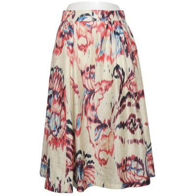 Dries van Noten, Rock, Größe: 42, Beige/Mehrfarbig, Seide, Print, Damen #fHy