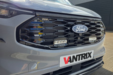 To Fit Ford Transit Custom 2024+ LED Grille Lights -VanTrix (Pair) - Gloss Black