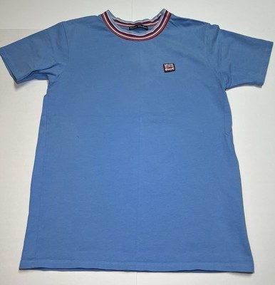 Acne Studios Ferris Face Paint Tee Blue Face Patch Size L Cotton