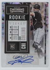 2020 Panini Contenders Cracked Ice Ticket 9/23 Zack Collins #166 Auto 5yd