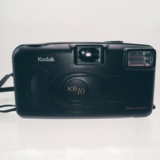 Kodak KB10 Point Shoot Compact Film Camera 35mm PowersUp W/ Carrying Case As-Is