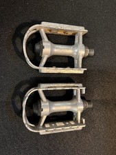 Vintage Bicycle HTI Pedals A-17 Old School 1/2” For One Piece Cranks