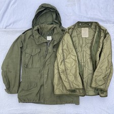 True Vintage 70 USA MILITARY M-65 FIELD JACKET Vietnam War OG-106 Olive Army M65