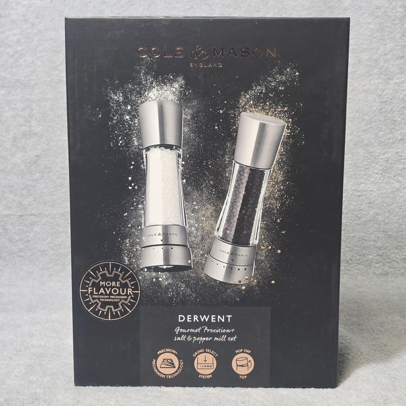 Cole & Mason Derwent Salt and Pepper Mill Set - Highly rated Buy It For Life recommendation
