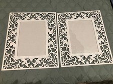 Bilderrahmen weiß für 13x18cm, 2 St. mit verziertem Rahmen, IKEA, außen 23x28cm