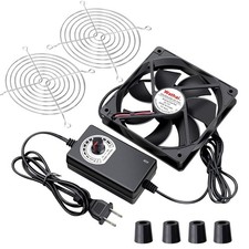 120mm x 25mm AC Powered Computer Fan with AC Plug 110V 120V 220V 240V Variable S