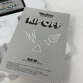 Vectrex Rip Off Game CIB Complete Box Overlay Manual GCE 1982 Vintage Arcade