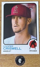 Cooper Criswell 2022 Topps Heritage Rookie Card #594 Los Angeles Angels