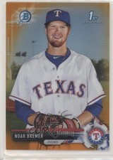 2017 Bowman Draft Chrome Orange Refractor 13/25 Noah Bremer #BDC-127 9pd