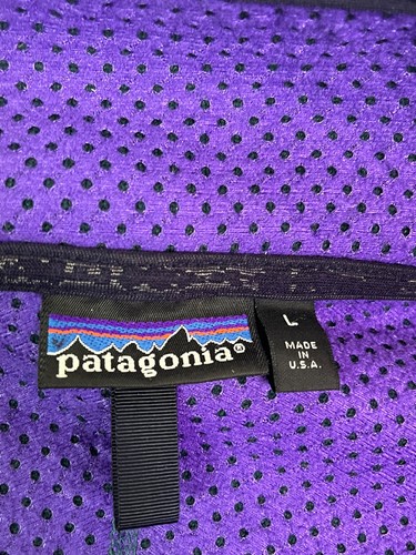 Vintage Patagonia Deep Pile Fleece Full Zip Jacket Made In USA Large - Picture 2 of 9