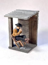 Toy Soldier Cowboy Diorama 54mm Pro Painted Metal