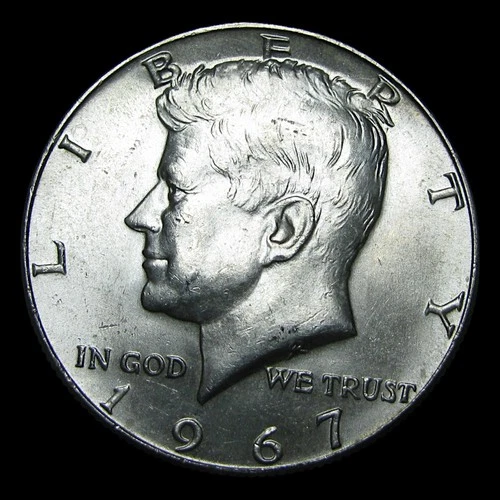 1967 40% Silver Kennedy Half Dollar ---- Gem BU Coin ---- #PP701