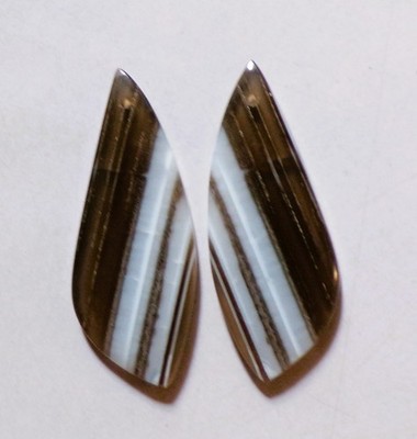 33.30 Cts Natural Blue Opal Drilled Cabochon Match Pair Gemstone 40X15.3MM 03