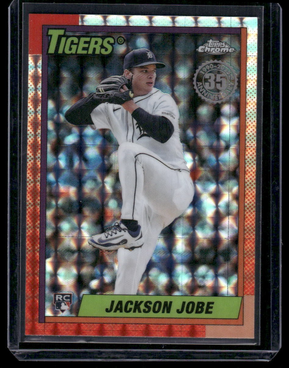 2025 Topps Chrome Update Jackson Jobe Geometric Refractor 1990 Topps Chrome