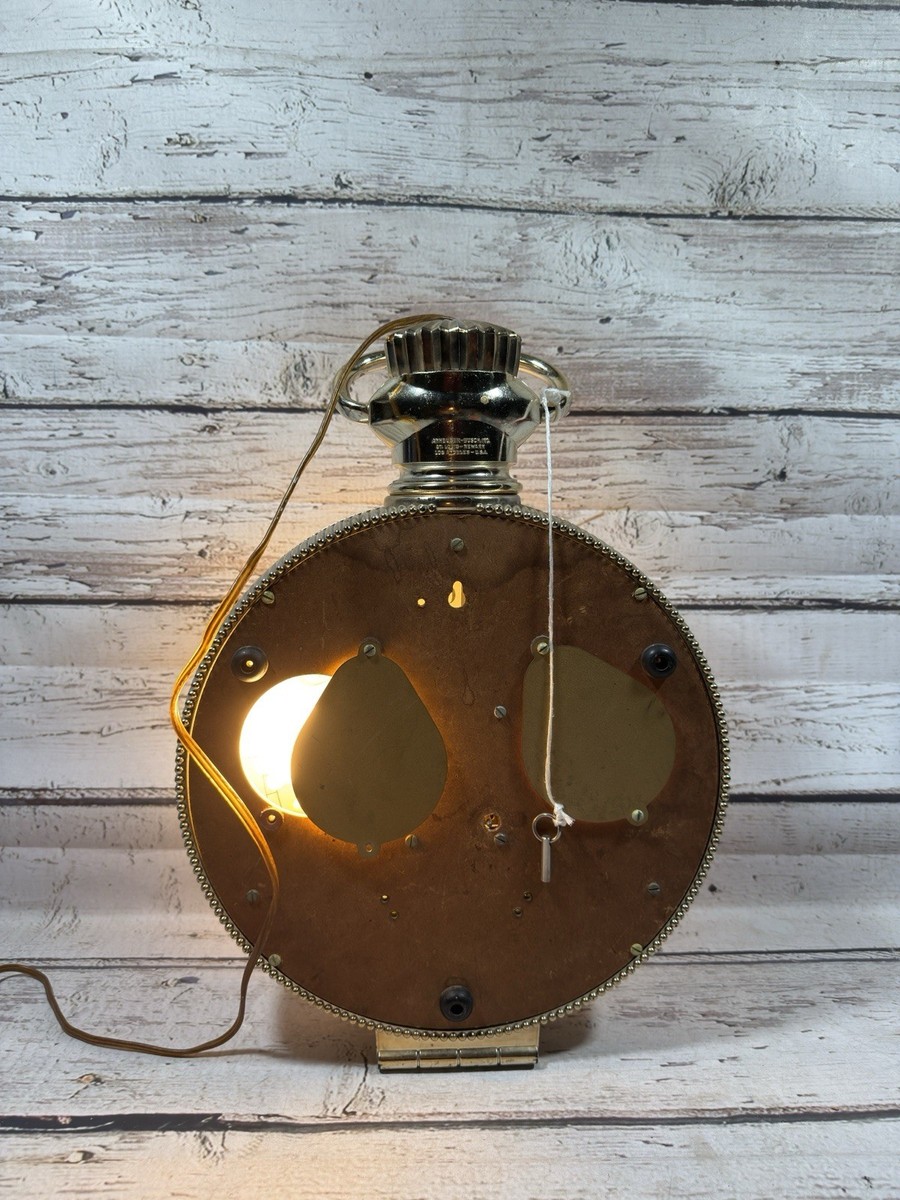 VTG Budweiser King Of Beers Pocket Watch Hanging Lighted Clock