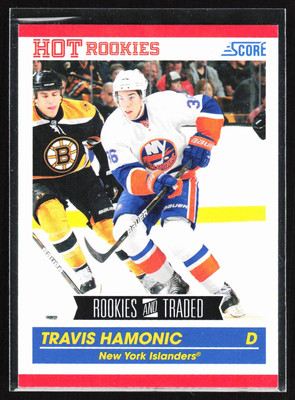 2010-11 SCORE UPDATE HOT ROOKIES TRAVIS HAMONIC RC NEW YORK ISLANDERS #618