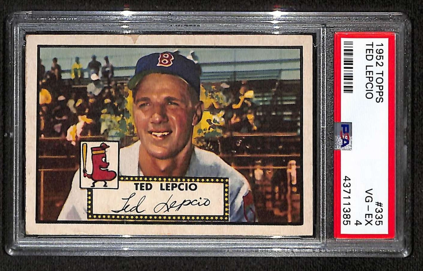 1952 Topps #335 Ted Lepcio  PSA 4 VGEX C103750