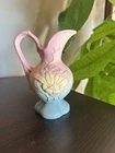 Hull Art Pottery Hand Painted Pastel Magnolia Ewer Pitcher Vase VTG USA 14 4-3/4