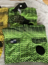 NISOA GRID Green Soccer Referee Jerseys Official Sports Medium short long shirts