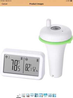 Inkbird Wireless Pool Thermometer & Receiver Set, Model IBS-P02R