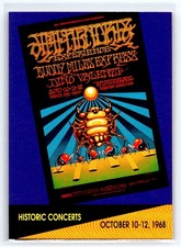 1991 Pro Set SuperStars MusiCards #249 Jimi Hendrix at Winterland Arena