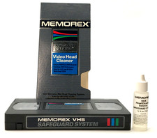 VHS MEMOREX Safeguard System Video Head Cleaner
