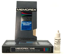 VHS MEMOREX Safeguard System Video Head Cleaner