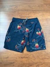 Rip Curl Mirage Boardshorts Mens 30 Navy Floral Ultimate Stretch Surf Swim Beach