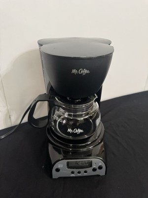 Mr.Coffee DRX5 4 Cup Programable Coffee Maker 650 Watts Sunbeam Black TESTED
